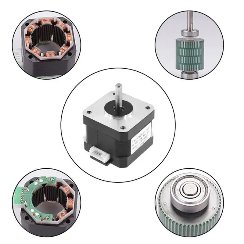 652F Printer Part Stepper Motor 17HS3401S 1.0A 290NM 2-Phrase 4-Lead 42 Motor
652F Printer Part Stepper Motor 17HS3401S 1.0A 290NM 2-Phrase 4-Lead 42 Motor