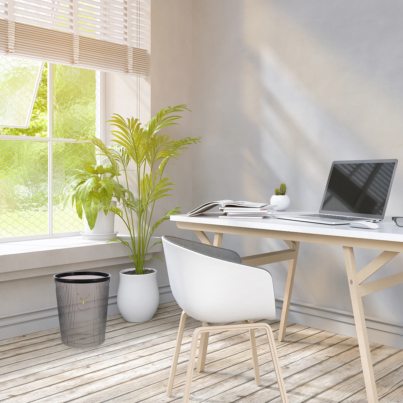 Portable Trash Can Clear Plastic Wastebasket with Large Opening for Bedroom Bathroom Office Kitchen Multi-Function Household
Portable Trash Can Clear Plastic Wastebasket with Large Opening for Bedroom Bathroom Office Kitchen Multi-Function Household