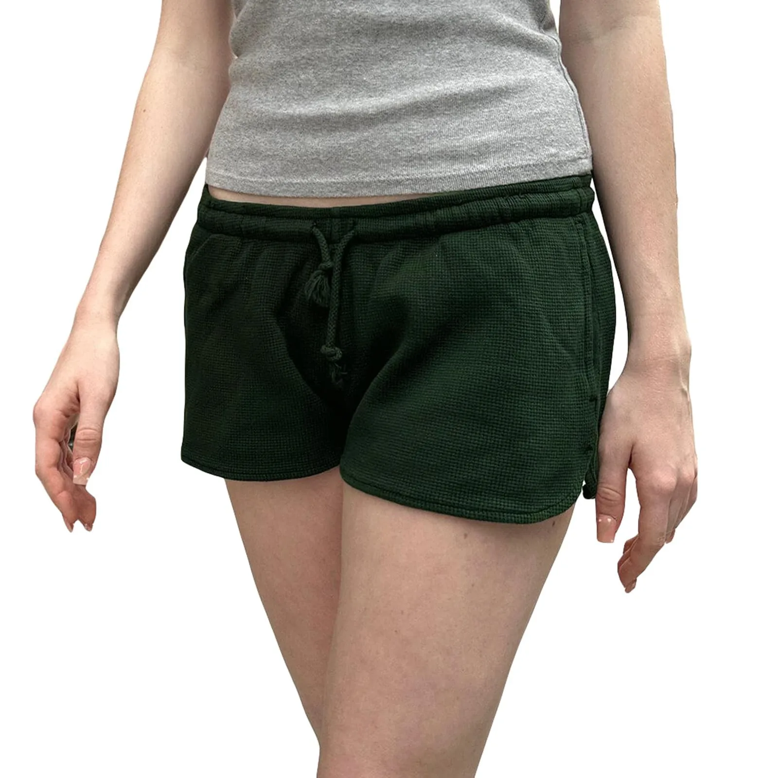 Women'S Casual Shorts Fashion Waffle Loose Daily All-Match Shorts Solid Color Ultrashort Beach Vacation Shorts Drawstring Waist
Women'S Casual Shorts Fashion Waffle Loose Daily All-Match Shorts Solid Color Ultrashort Beach Vacation Shorts Drawstring Waist