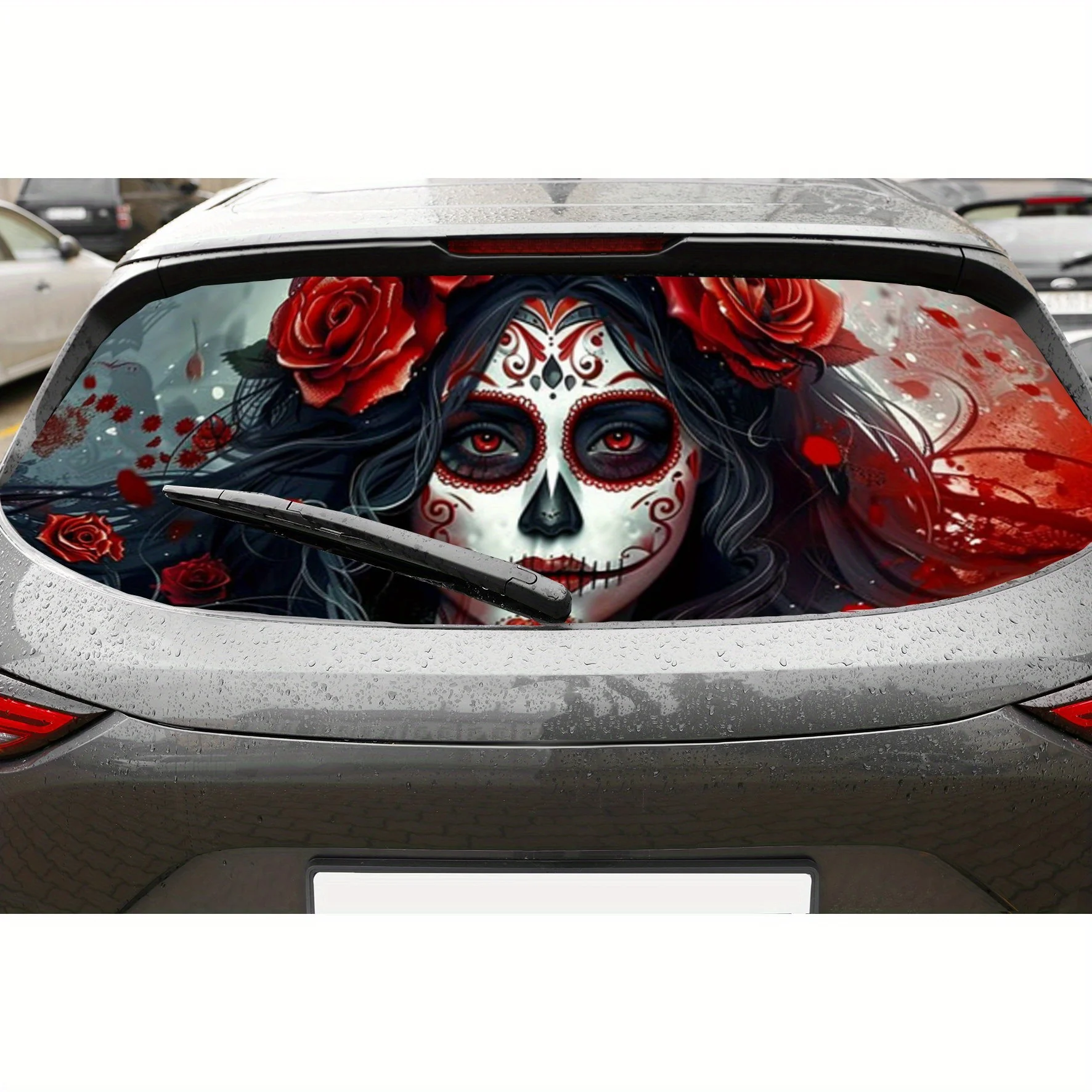 Сахарный череп Girl, материал ПВХ, самоклеящаяся водонепроницаемая наклейка на заднее окно автомобиля, легко наклеивается, не падает, водонепроницаемая
Сахарный череп Girl, материал ПВХ, самоклеящаяся водонепроницаемая наклейка на заднее окно автомобиля, легко наклеивается, не падает, водонепроницаемая