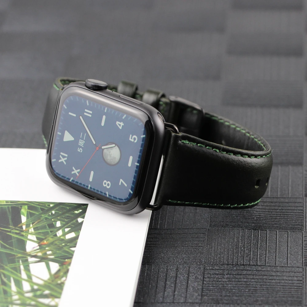 Wristwatch Bands For Apple Watch Band 44mm 42mm 40mm 38mm Bracelet Replacement Genuine Leather Strap For iWatch Series 5 4 3 2 1
Wristwatch Bands For Apple Watch Band 44mm 42mm 40mm 38mm Bracelet Replacement Genuine Leather Strap For iWatch Series 5 4 3 2 1