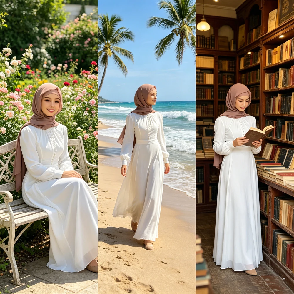 Eid Mubarak Djellaba Women Muslim Chiffon Abaya Dress Marocain Kaftan Dubai Turkey Ramadan Islamic Clothing Musulman Femme Robe
Eid Mubarak Djellaba Women Muslim Chiffon Abaya Dress Marocain Kaftan Dubai Turkey Ramadan Islamic Clothing Musulman Femme Robe