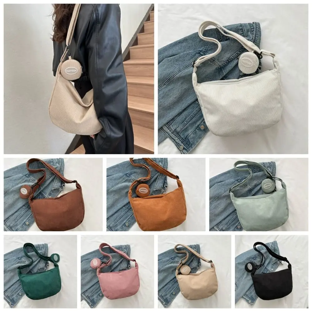 Large Capacity Corduroy Shoulder Bag Korean Style Cotton Cloth Solid Color Shoulder Bag Tote Bag Handbag Handbag with Coin Purse
Large Capacity Corduroy Shoulder Bag Korean Style Cotton Cloth Solid Color Shoulder Bag Tote Bag Handbag Handbag with Coin Purse