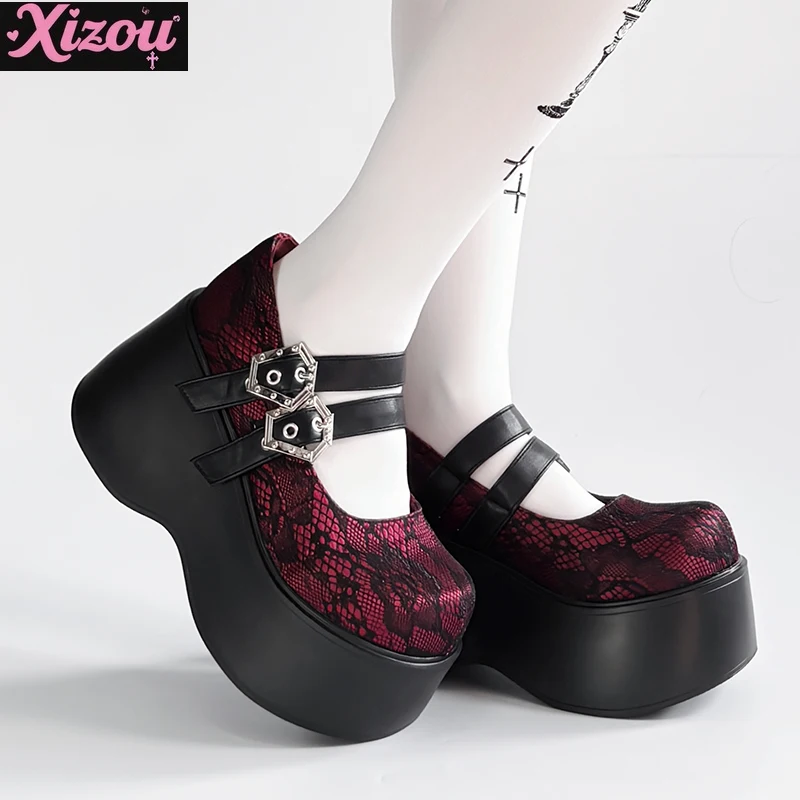 Japanese Original Subcultural y2k Punk Thick Soled Shoes With Shallow Mouthpiece Bottom Versatile Single Shoes Lolita Girl
Japanese Original Subcultural y2k Punk Thick Soled Shoes With Shallow Mouthpiece Bottom Versatile Single Shoes Lolita Girl