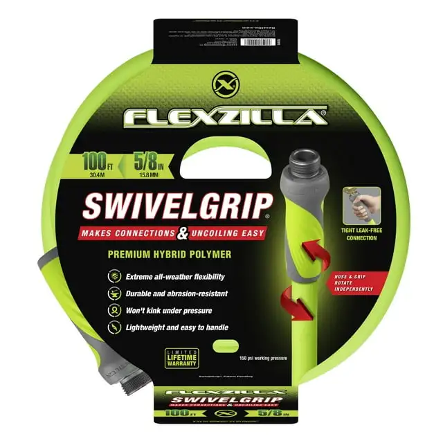 Садовый шланг Flexzilla SwivelGrip, гибридный полимер, 5/8 x 100 дюймов, ZillaGreen
Садовый шланг Flexzilla SwivelGrip, гибридный полимер, 5/8 x 100 дюймов, ZillaGreen