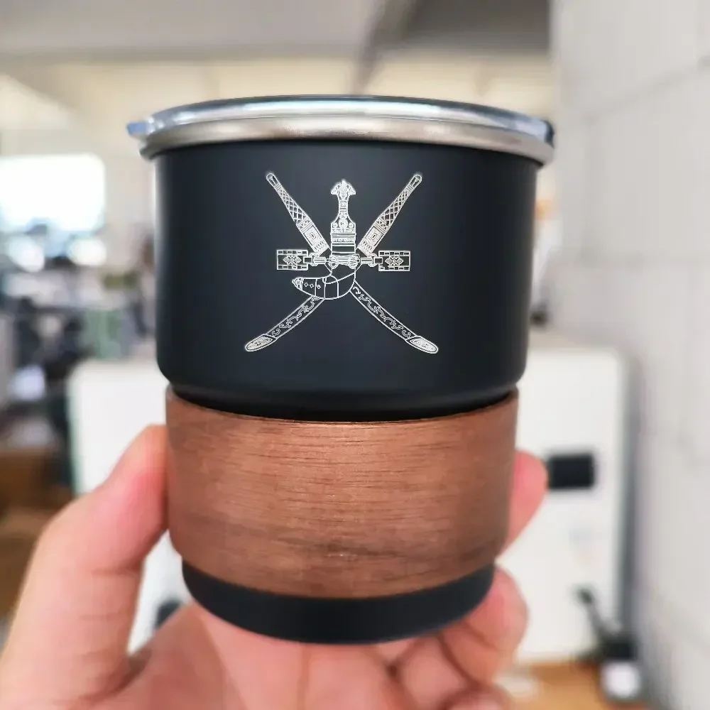The Sultanate of Oman Logo Stainless Steel Cup Beer Mug with Lid 300ml Outdoor Camping Coffee Mug Wholesale Custom 
The Sultanate of Oman Logo Stainless Steel Cup Beer Mug with Lid 300ml Outdoor Camping Coffee Mug Wholesale Custom