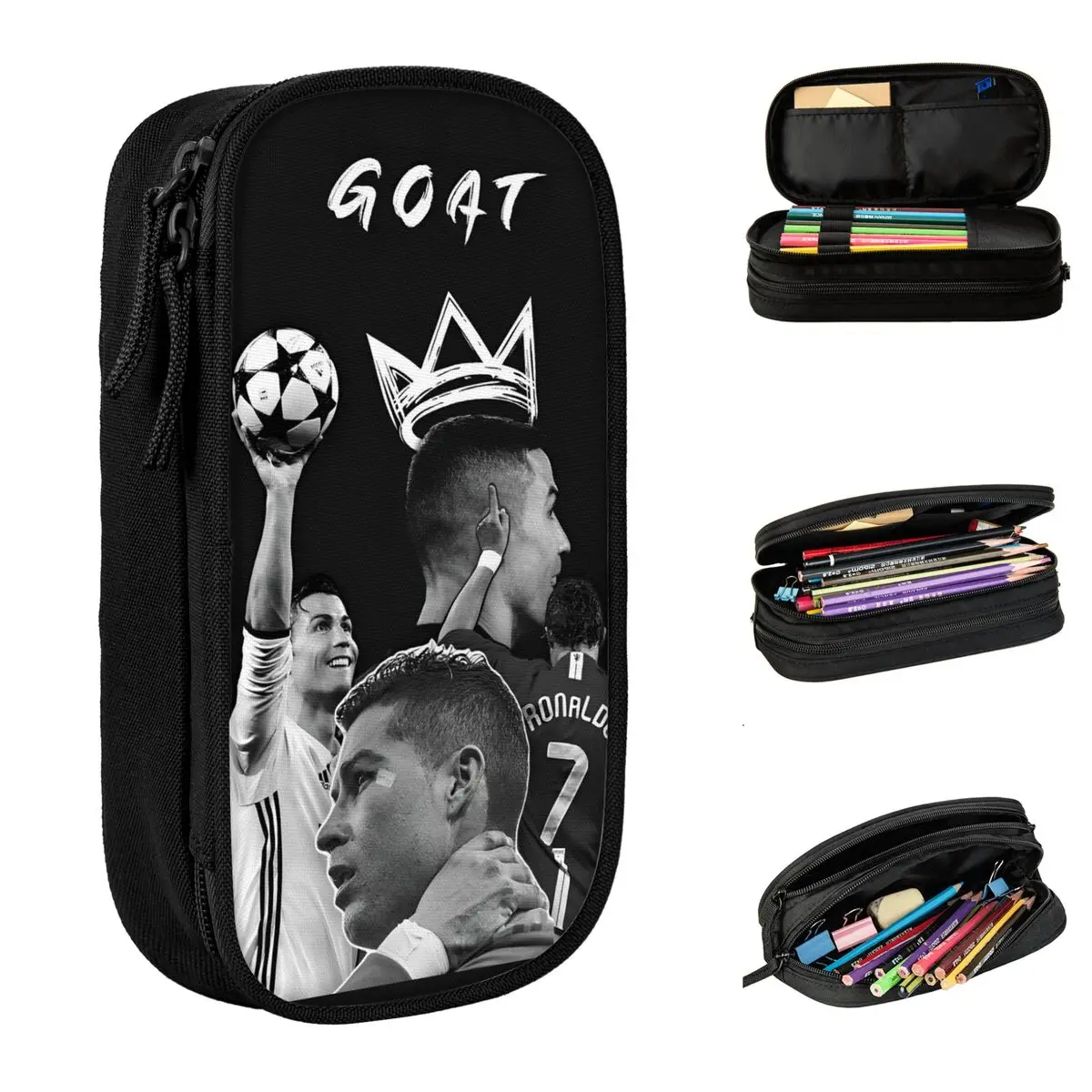 Creative The Legend Footballer CR7 Pencil Case Pencil Box Pen Kids Large Storage Bags Students School Gifts Accessories
Creative The Legend Footballer CR7 Pencil Case Pencil Box Pen Kids Large Storage Bags Students School Gifts Accessories