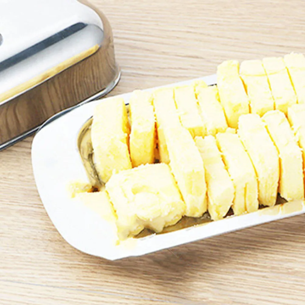Household Butter Tray Stainless Steel Butter Plate with Lid Airtight Dustproof Kitchen Cheese Keeper Serving Tray
Household Butter Tray Stainless Steel Butter Plate with Lid Airtight Dustproof Kitchen Cheese Keeper Serving Tray