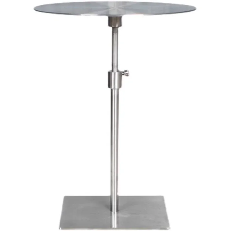 Stainless steel lifting edge table small round table high foot small coffee table
Stainless steel lifting edge table small round table high foot small coffee table