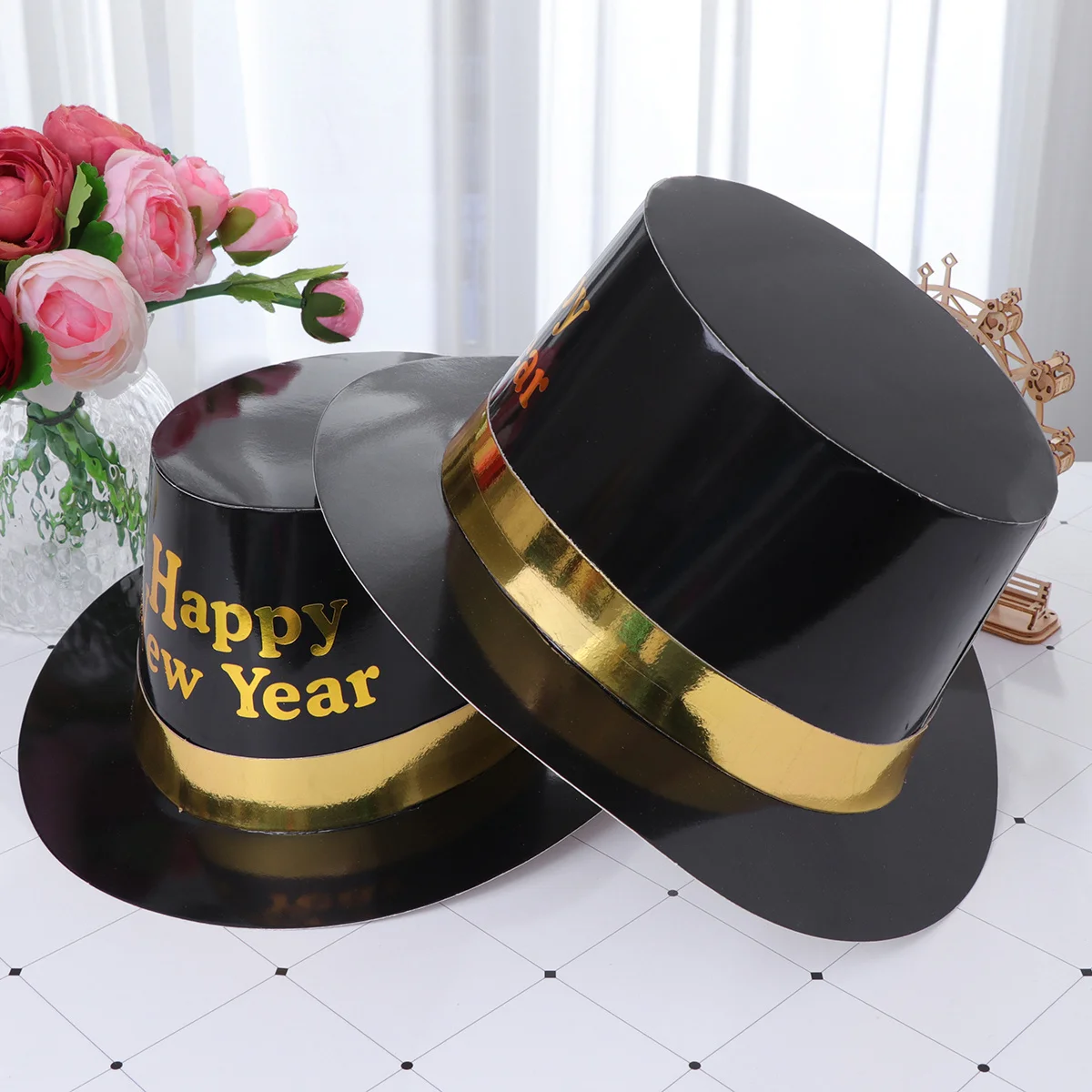 8Pcs Shiny Letter Paper Hats New Year Party Decorations Creative Birthday Cap Comfortable Lightweight Photo Shoot Props Yellow
8Pcs Shiny Letter Paper Hats New Year Party Decorations Creative Birthday Cap Comfortable Lightweight Photo Shoot Props Yellow