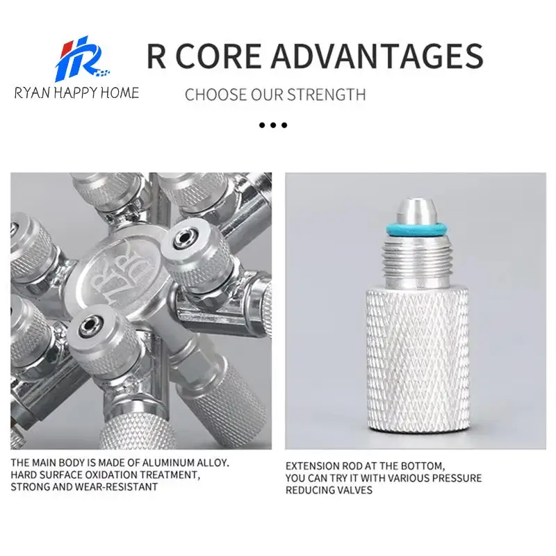 CO2 Distributor Splitter CO2 Pressure Reducing Gauge Multi Way CO2 Distributor Splitter Needle Valve For Solenoid Regulat A
CO2 Distributor Splitter CO2 Pressure Reducing Gauge Multi Way CO2 Distributor Splitter Needle Valve For Solenoid Regulat A