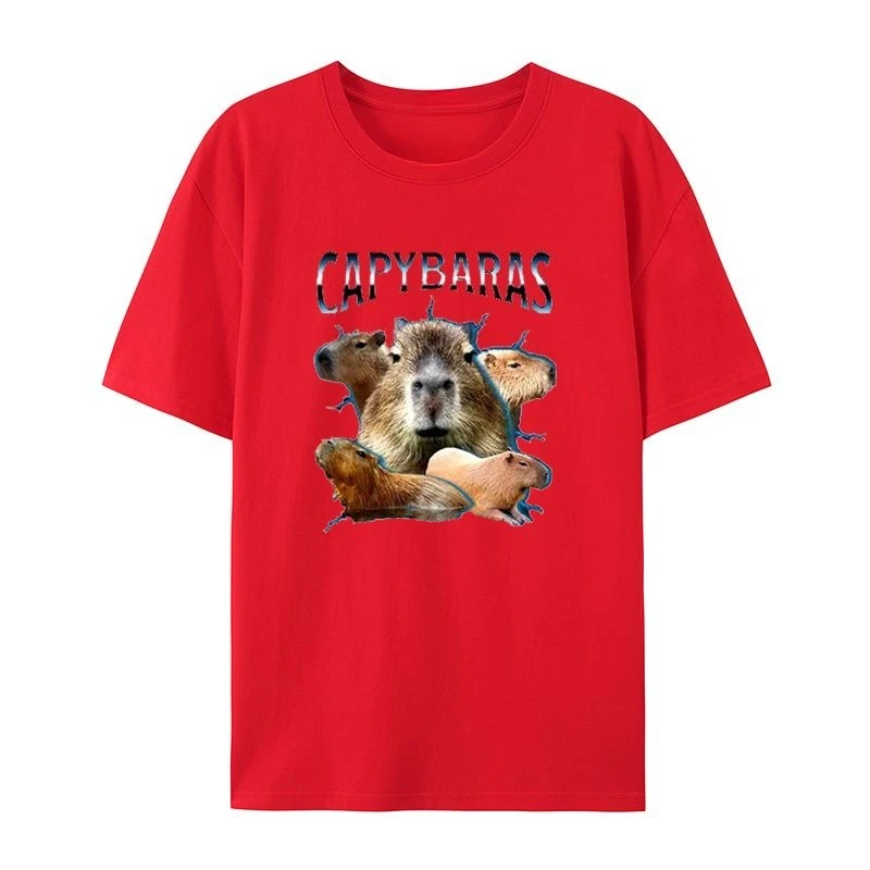 2025 Summer Fashion Versatile Short Sleeve Capybaras Capybara Printed Crew Neck T-Shirt Men's and Women's Loose Versatile
2025 Summer Fashion Versatile Short Sleeve Capybaras Capybara Printed Crew Neck T-Shirt Men's and Women's Loose Versatile