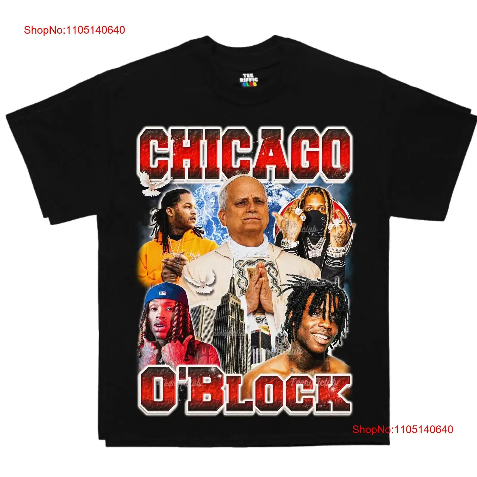 Футболка Chicago O'Block Pope Funny Chief Keef Rap Merch, черная винтажная стираная уличная одежда с рисунком, топ унисекс для повседневной носки
Футболка Chicago O'Block Pope Funny Chief Keef Rap Merch, черная винтажная стираная уличная одежда с рисунком, топ унисекс для повседневной носки
