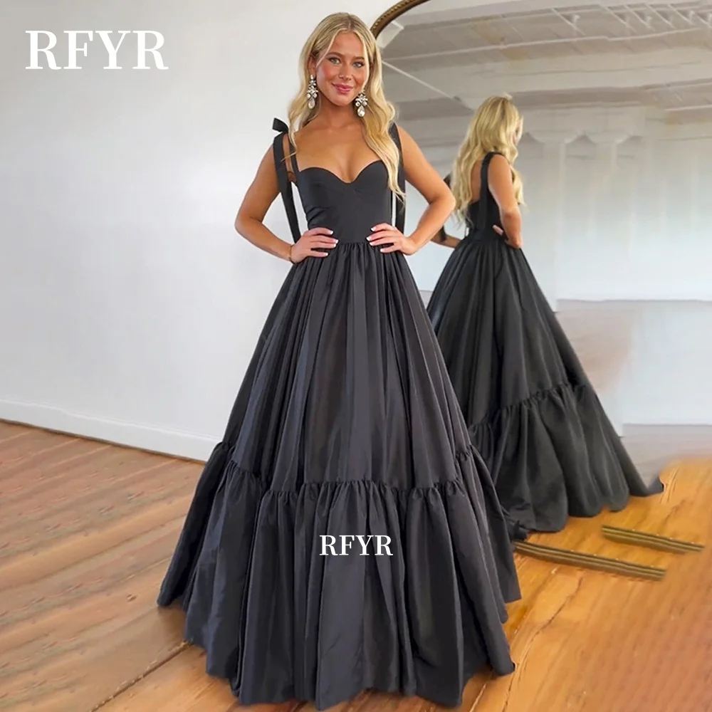 RFYR A Line Prom Gown Satin Pleats Evening Dress Sweetheart Party Prom Dress For Women robes de soirée Customized
RFYR A Line Prom Gown Satin Pleats Evening Dress Sweetheart Party Prom Dress For Women robes de soirée Customized