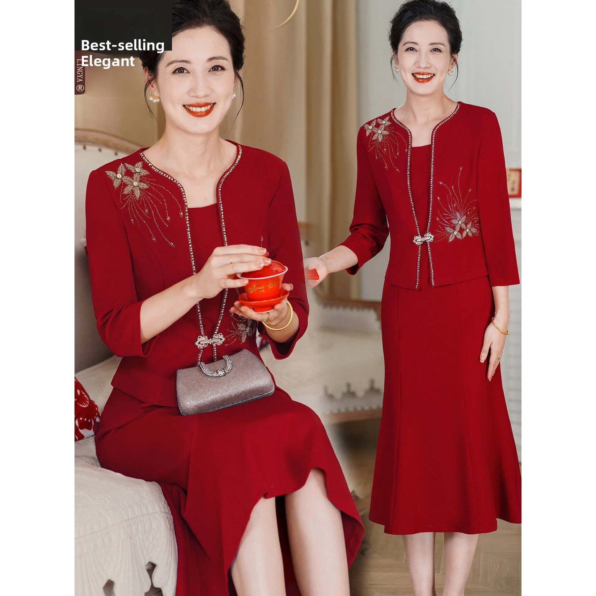 Красное вечернее платье Dr Ele Fi Tail Gown для матери невесты, высококачественное, для особых случаев, с вышивкой вручную, со средней талией
Красное вечернее платье Dr Ele Fi Tail Gown для матери невесты, высококачественное, для особых случаев, с вышивкой вручную, со средней талией