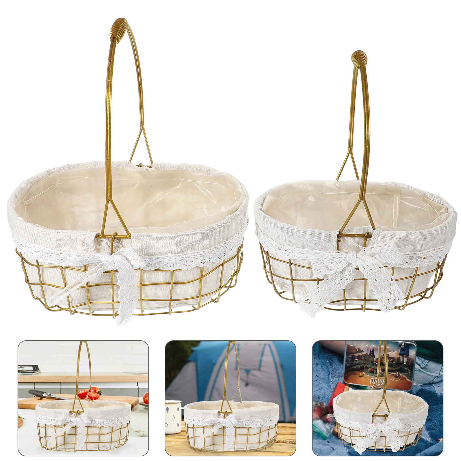 2 Pcs Plant Pots Indoor Basket for Multi-purpose Container Decorative Flower Baskets Iron Woven
2 Pcs Plant Pots Indoor Basket for Multi-purpose Container Decorative Flower Baskets Iron Woven