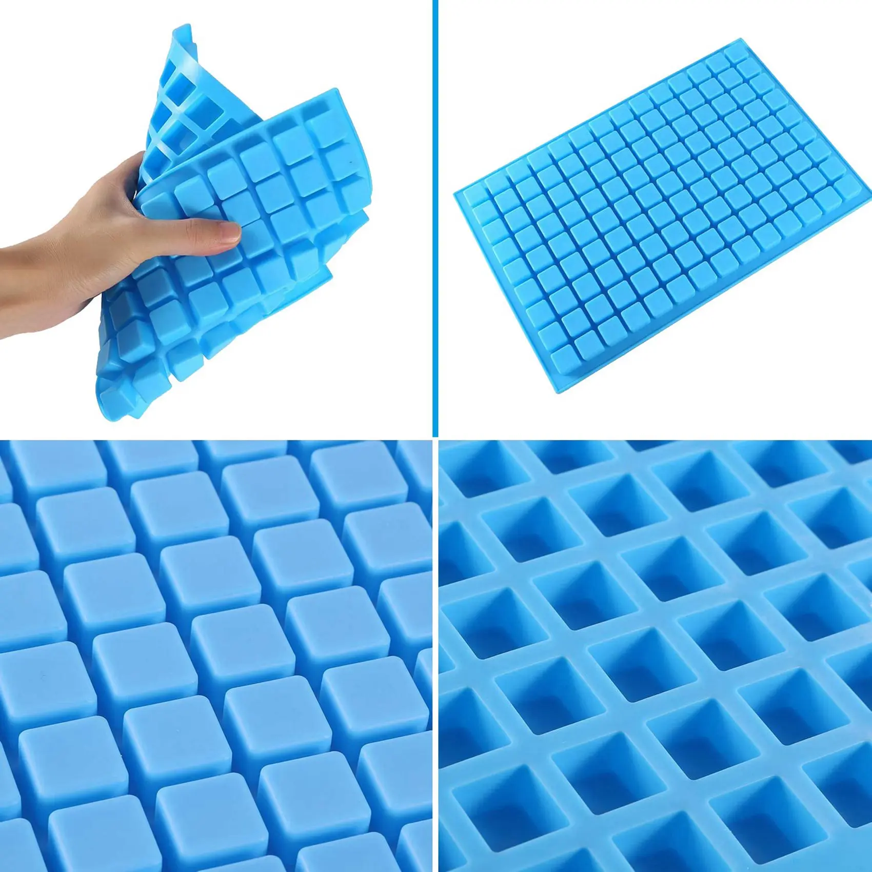 ABUH-Silicone Candy Molds, 4 Pack 126-Cavity Square Chocolate Molds For Gummy Jelly Truffles Pralines , Ice Square Tray Molds
ABUH-Silicone Candy Molds, 4 Pack 126-Cavity Square Chocolate Molds For Gummy Jelly Truffles Pralines , Ice Square Tray Molds