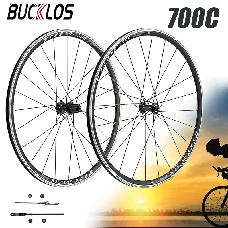 BUCKLOS 700C Bicycle Wheelset Aluminum Alloy Road Bike Wheelset 700c Ultralight Front Rear Bike Wheel with V Brake Bicycle Part
BUCKLOS 700C Bicycle Wheelset Aluminum Alloy Road Bike Wheelset 700c Ultralight Front Rear Bike Wheel with V Brake Bicycle Part