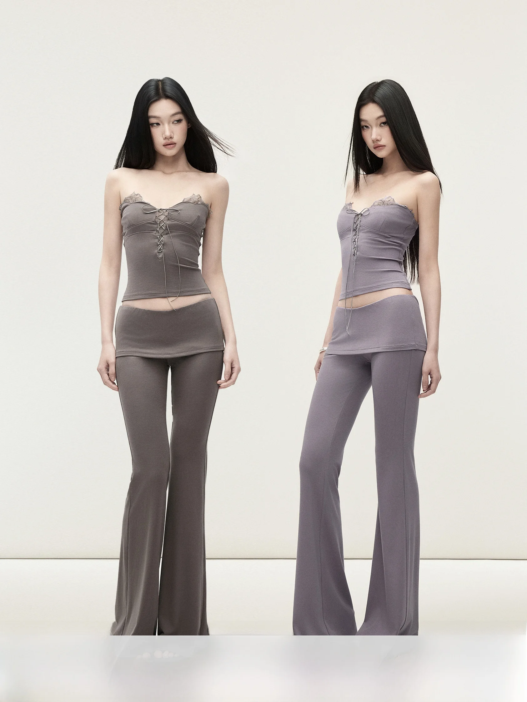 Matin Knitted Bell Bottom Pants Low Waist Slim Fit Floor Length Casual Trousers Elastic Waist Turn up Hem Ladies Pants
Matin Knitted Bell Bottom Pants Low Waist Slim Fit Floor Length Casual Trousers Elastic Waist Turn up Hem Ladies Pants