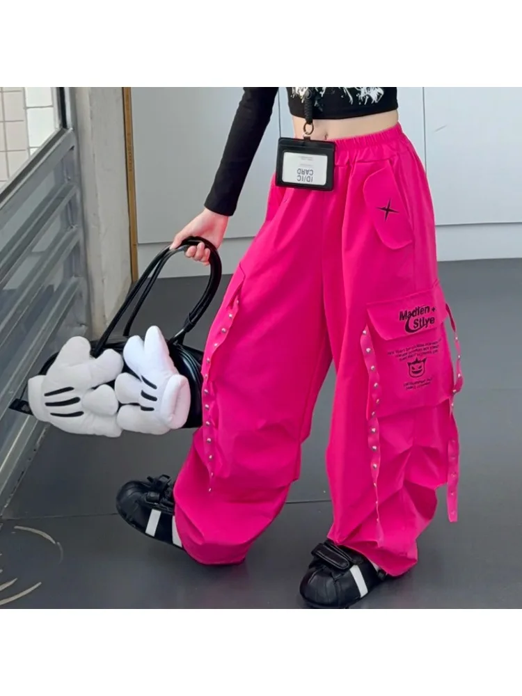 Girls' Autumn Casual Pants 2025 New Children's Personalized Wear Wide-leg Pants Girls' Alphabet Trendy Hip-hop Loose Pants
Girls' Autumn Casual Pants 2025 New Children's Personalized Wear Wide-leg Pants Girls' Alphabet Trendy Hip-hop Loose Pants