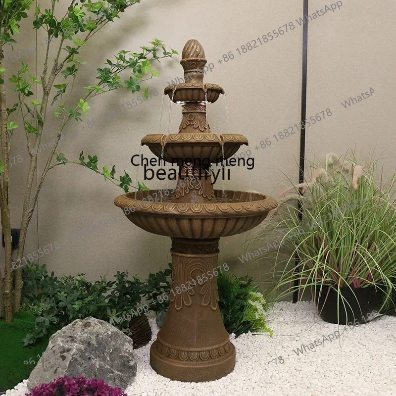 B7304 European-style garden three-layer water table ornament, courtyard fish pond fountain landscape, circulating water layout
B7304 European-style garden three-layer water table ornament, courtyard fish pond fountain landscape, circulating water layout