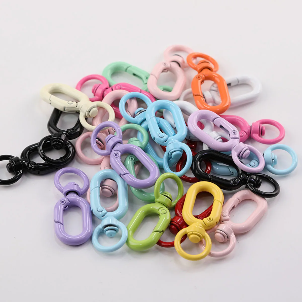 10Pcs Colorful Metal Lobster Claw Clasps Swivel Lanyards Trigger Strap with Key Ring Bag Key Chains DIY Accessories
10Pcs Colorful Metal Lobster Claw Clasps Swivel Lanyards Trigger Strap with Key Ring Bag Key Chains DIY Accessories