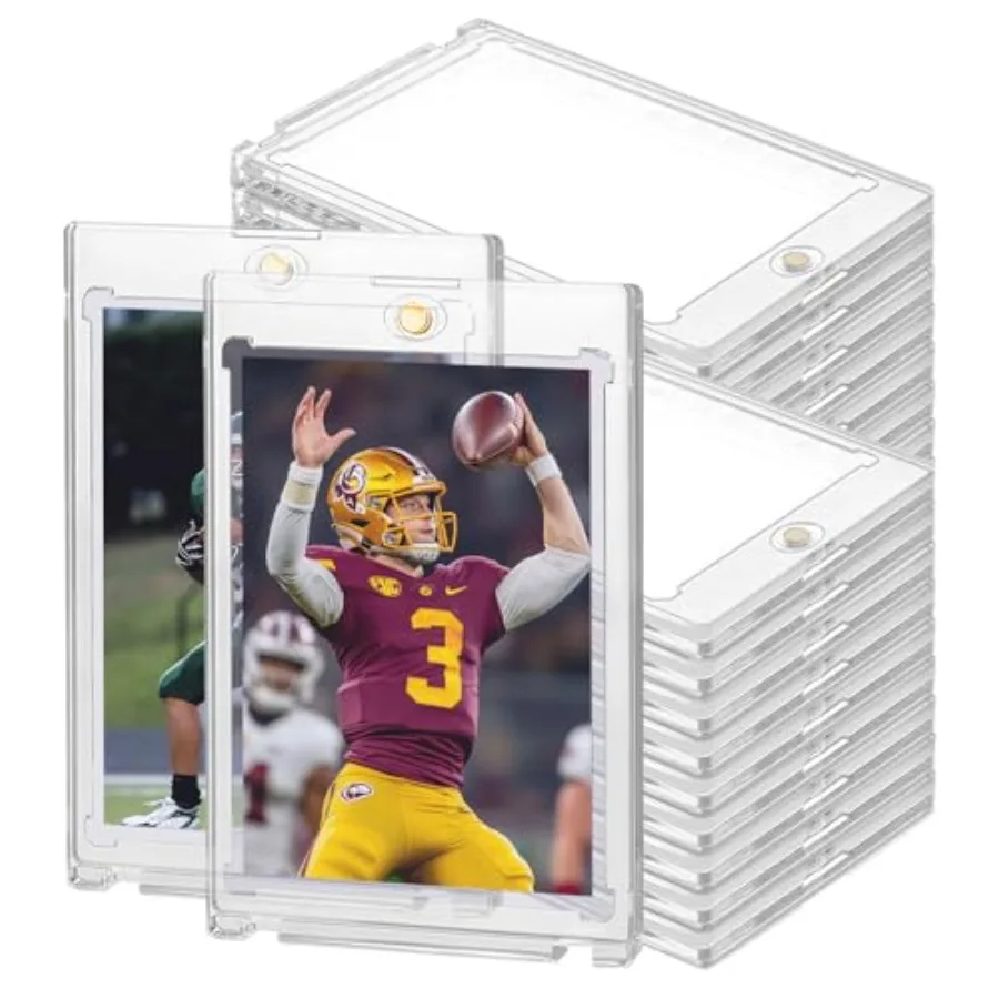 100PT Magnetic Card Holders for Trading Cards, ct One Card Touch Holder Baseball Card Thick Protectors Hard Plastic Magnetic Ca
100PT Magnetic Card Holders for Trading Cards, ct One Card Touch Holder Baseball Card Thick Protectors Hard Plastic Magnetic Ca