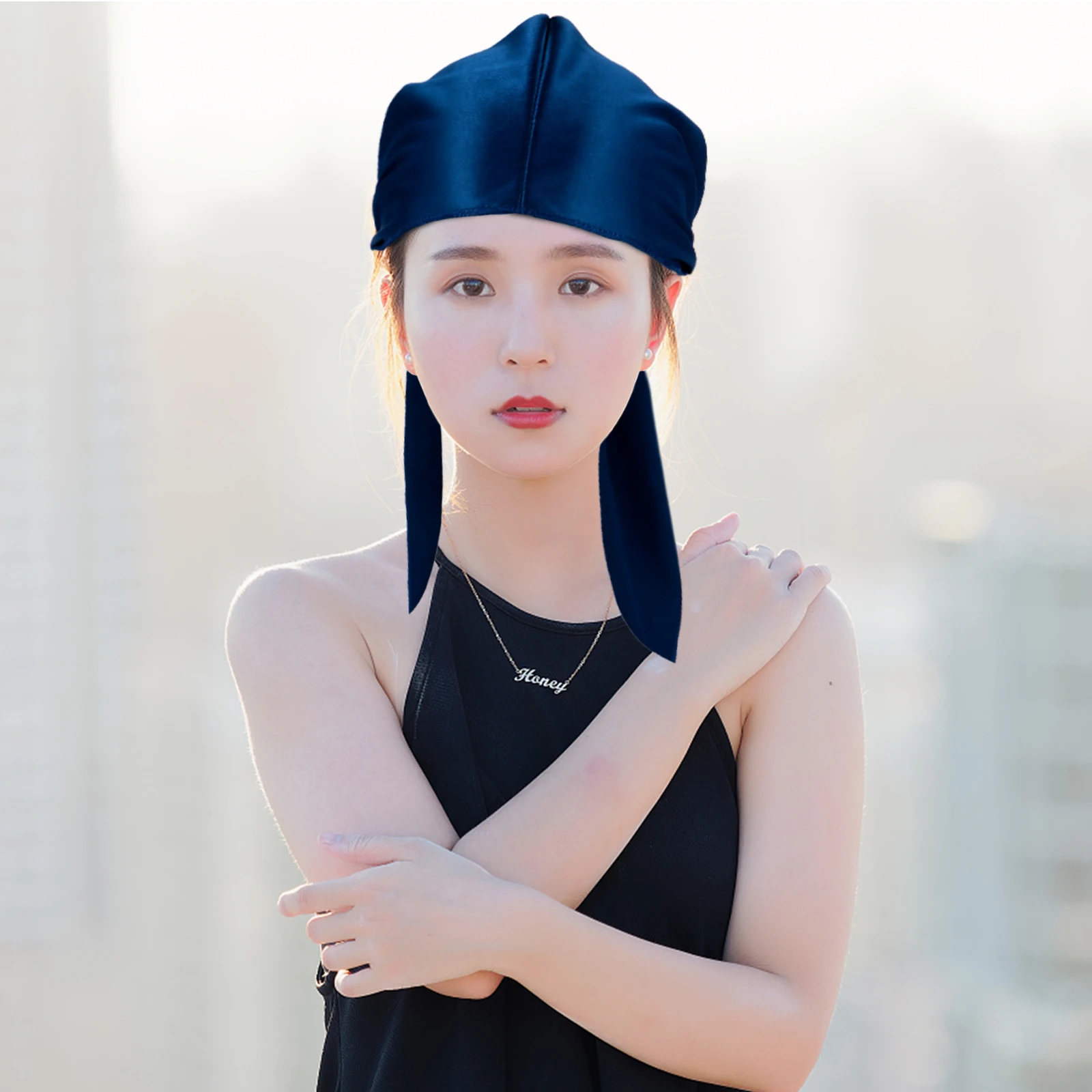 6pcs Silky Long Tail Pirate Cap Breathable Polyester Headwrap Turban Hat For Cosplay Party Biker Hip-Hop Muslim Chemo Patients
6pcs Silky Long Tail Pirate Cap Breathable Polyester Headwrap Turban Hat For Cosplay Party Biker Hip-Hop Muslim Chemo Patients