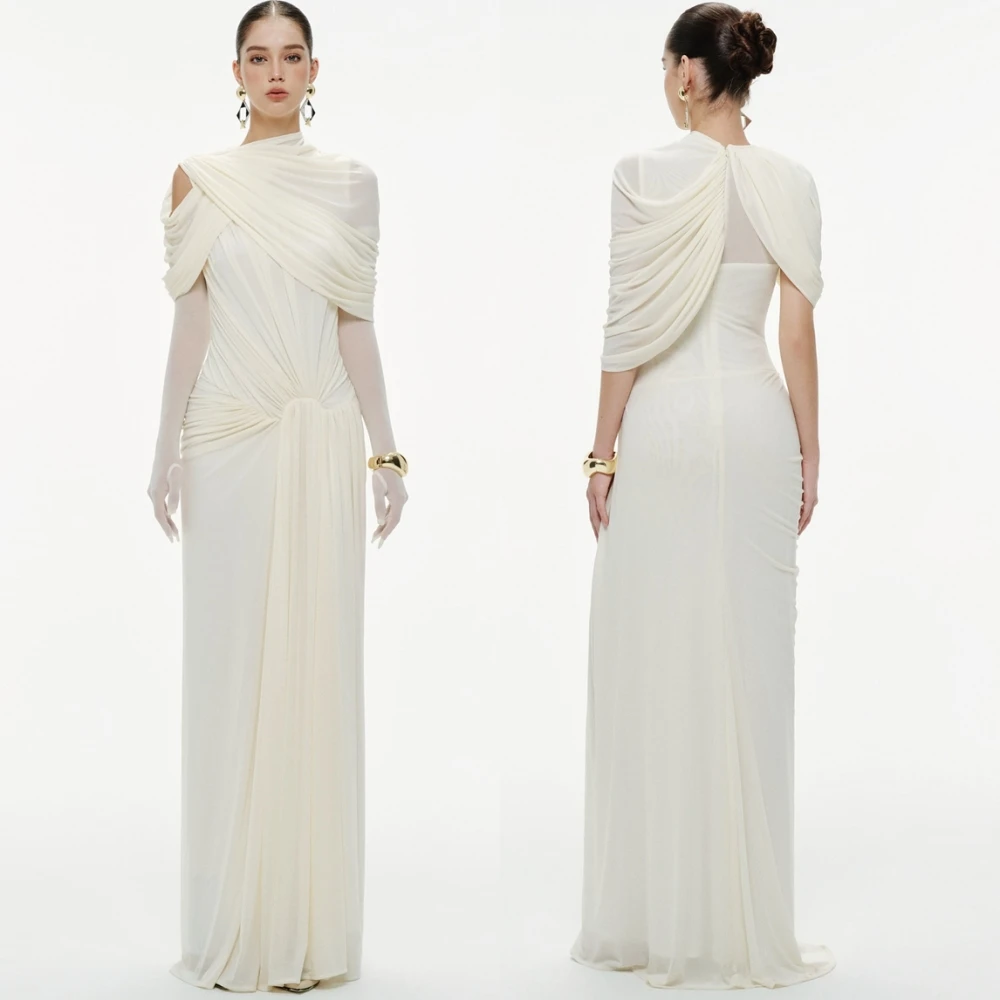 Customized Luxury Chiffon O-Neck Evening Dress Delicate Half Sleeves Prom Dress Temperament Sweep Train Special Occasion Gowns
Customized Luxury Chiffon O-Neck Evening Dress Delicate Half Sleeves Prom Dress Temperament Sweep Train Special Occasion Gowns