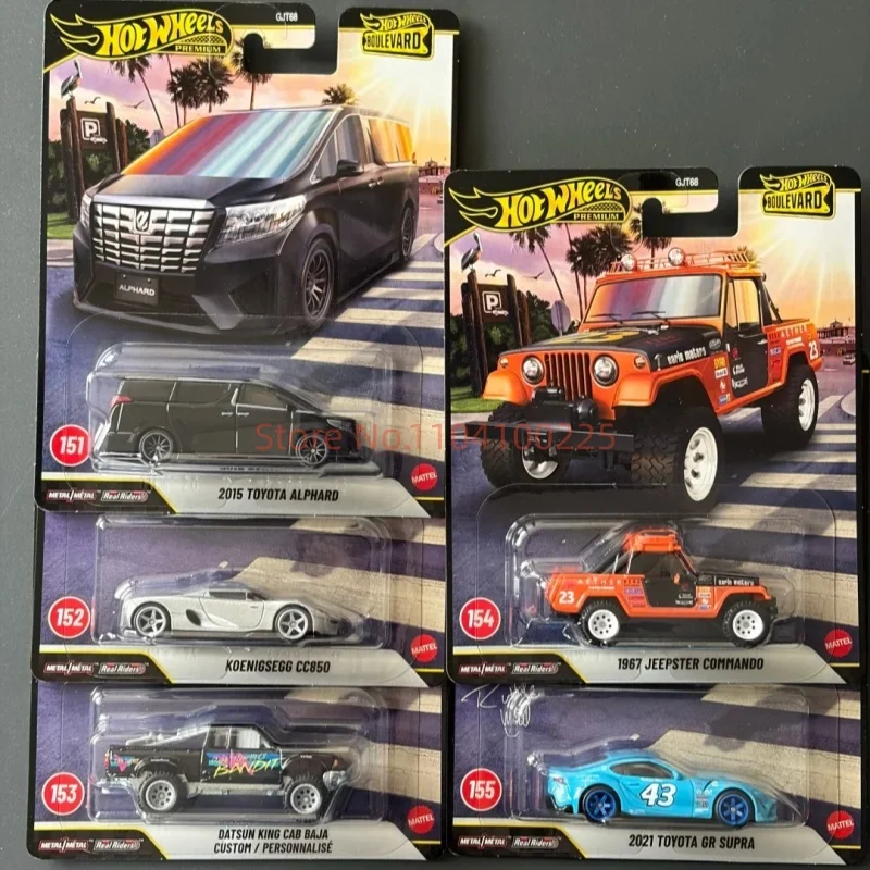 Hot Wheels Gjt68 Boulevard Premium Series Toyota Gr Supra Darsun King Cab Toyota Alphard Jeepster Commando Car Model Collect Toy
Hot Wheels Gjt68 Boulevard Premium Series Toyota Gr Supra Darsun King Cab Toyota Alphard Jeepster Commando Car Model Collect Toy