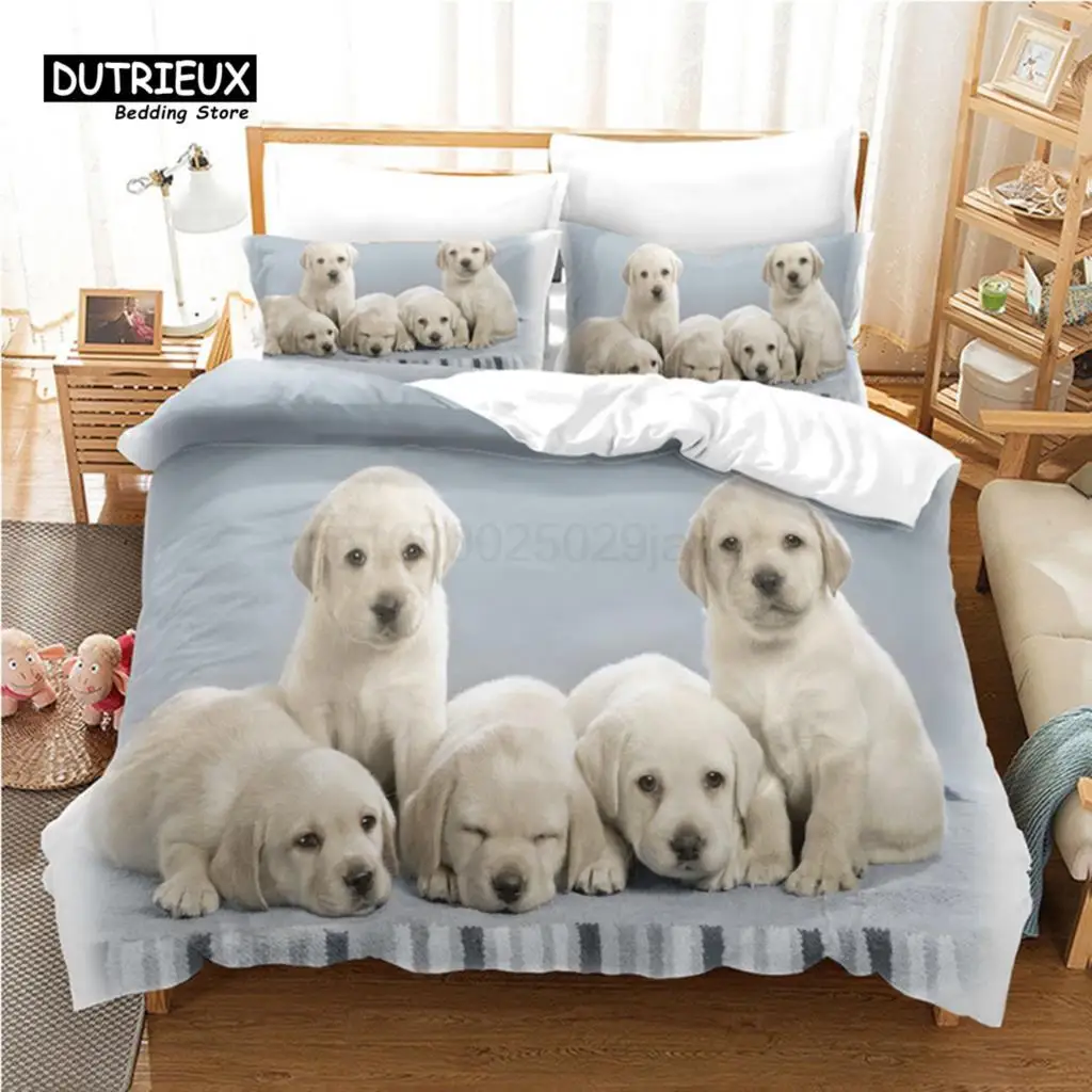 Lovely Dog Comforter Cover Kids Cute Cartoon Dogs Duvet Cover For Boys Girls Pet Puppy Animal Design Bedding Set 3Pcs Queen Size
Lovely Dog Comforter Cover Kids Cute Cartoon Dogs Duvet Cover For Boys Girls Pet Puppy Animal Design Bedding Set 3Pcs Queen Size