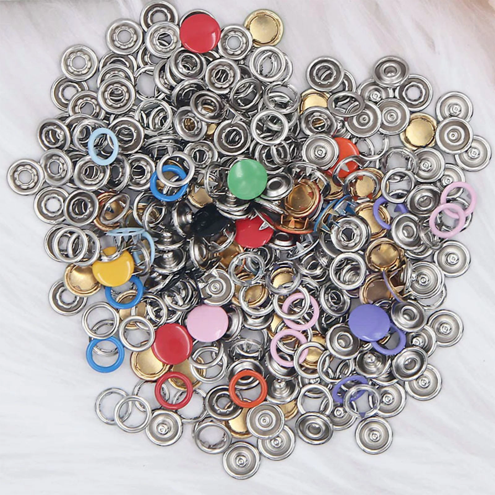 Sewing Kit with 100pcs Metal Buttons Snap Button Fasteners Kit with Fastener Pliers Snap Fasteners Tool Kit for Leather Crafts
Sewing Kit with 100pcs Metal Buttons Snap Button Fasteners Kit with Fastener Pliers Snap Fasteners Tool Kit for Leather Crafts
