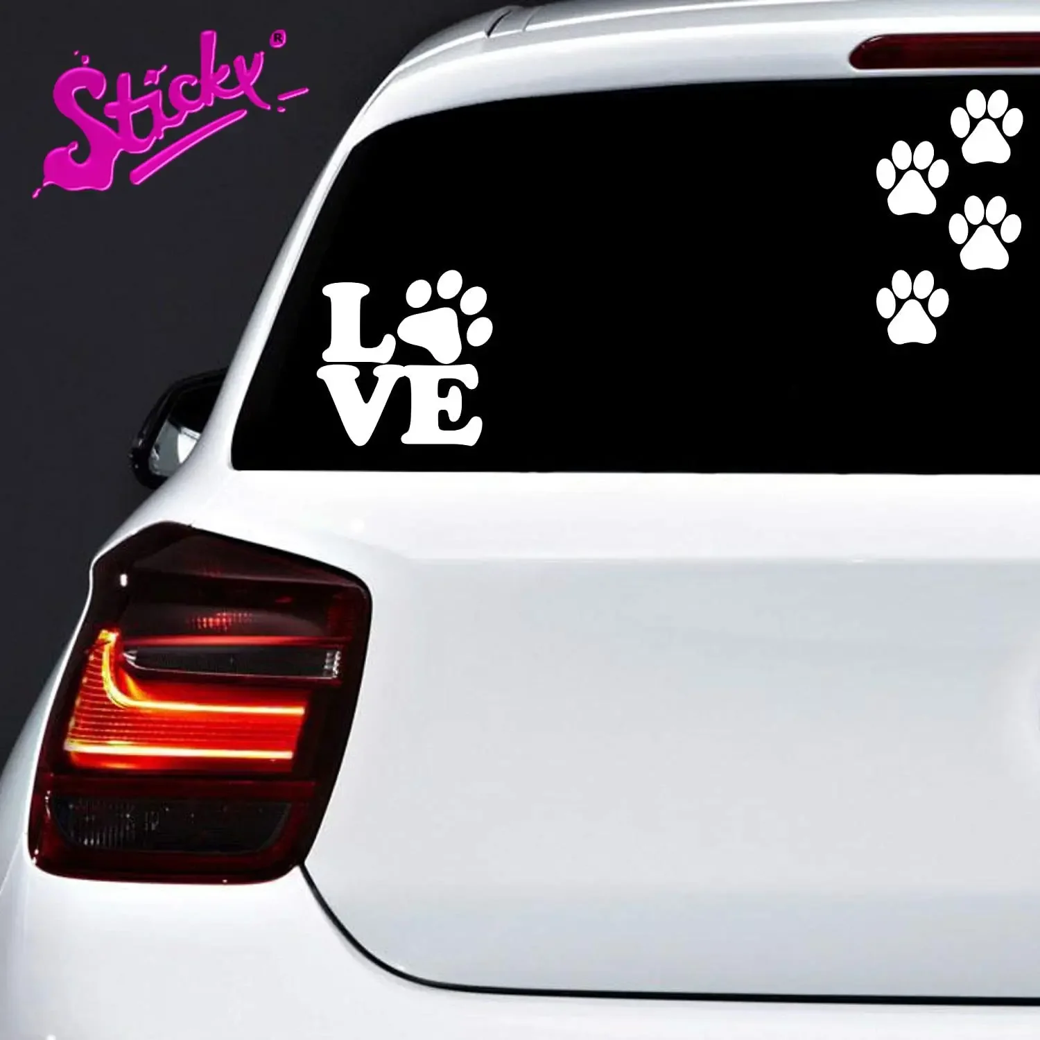 Dog Footprint Stickers Pack Dog Paw Stickers with Heart Dog Footprints Vinyl with Letters Love They Resist Rain and Sun
Dog Footprint Stickers Pack Dog Paw Stickers with Heart Dog Footprints Vinyl with Letters Love They Resist Rain and Sun