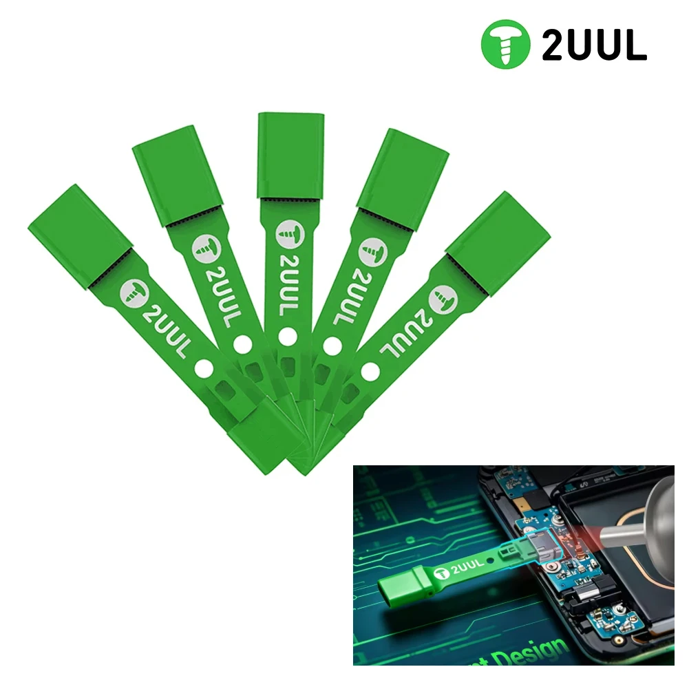 2UUL TS01 5Pcs Dual-Head USB Port Protector Micro & Type-C Port Protector Melt Resistant Stainless Steel for Phone Repair Tool
2UUL TS01 5Pcs Dual-Head USB Port Protector Micro & Type-C Port Protector Melt Resistant Stainless Steel for Phone Repair Tool