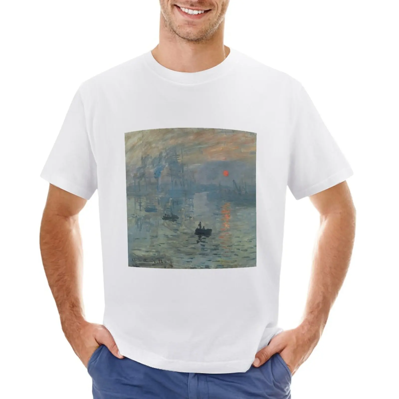 Monet Impression Sunrise Fine Art T-Shirt graphics plus sizes kawaii clothes T-shirts for men cotton
Monet Impression Sunrise Fine Art T-Shirt graphics plus sizes kawaii clothes T-shirts for men cotton