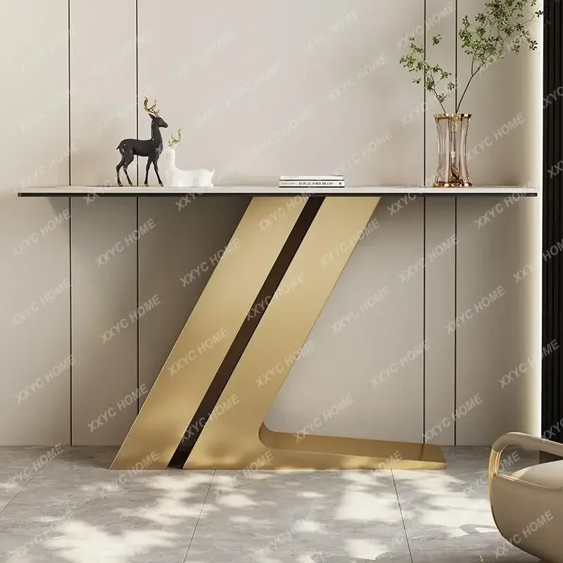 JJJJMinimalist Light Luxury Rock Slab Enigma Entrance Foyer Stainless Steel End View Platform
JJJJMinimalist Light Luxury Rock Slab Enigma Entrance Foyer Stainless Steel End View Platform
