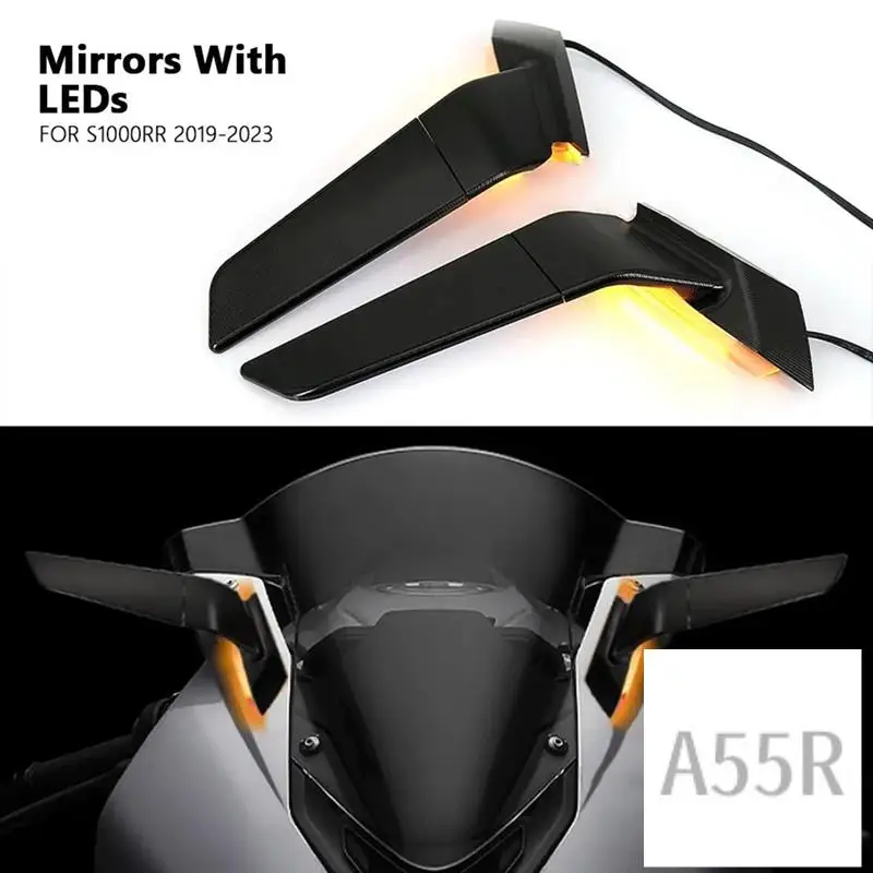 5R-Side Mirrors With LED Turn Signal Indicator Motorcycle Rearview Mirror For BMW S1000RR S1000 RR S1000rr 2019-2023 Replacement
5R-Side Mirrors With LED Turn Signal Indicator Motorcycle Rearview Mirror For BMW S1000RR S1000 RR S1000rr 2019-2023 Replacement
