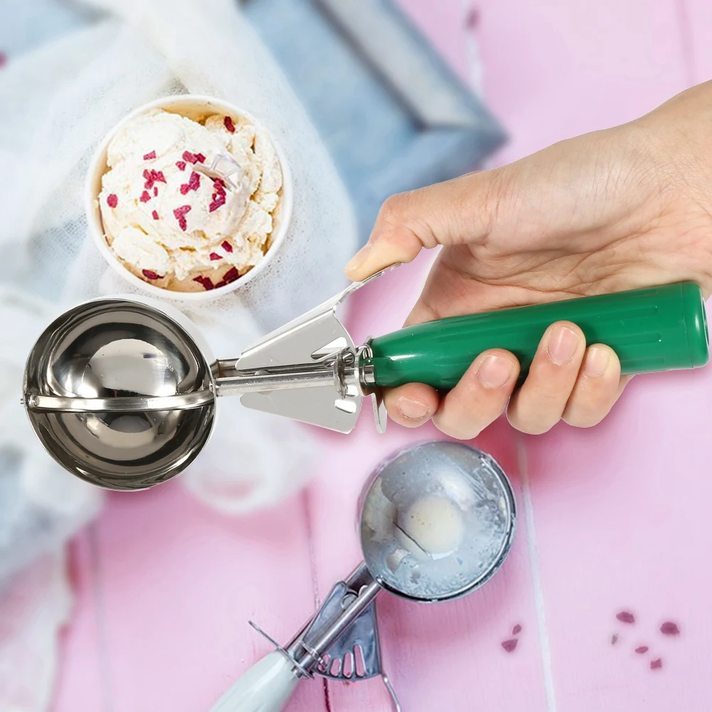 Stainless Steel Ice Cream Scoop Ball Maker Fruit Mash Spoon Multifunctional Kitchen Tool For Dessert And Food Making
Stainless Steel Ice Cream Scoop Ball Maker Fruit Mash Spoon Multifunctional Kitchen Tool For Dessert And Food Making