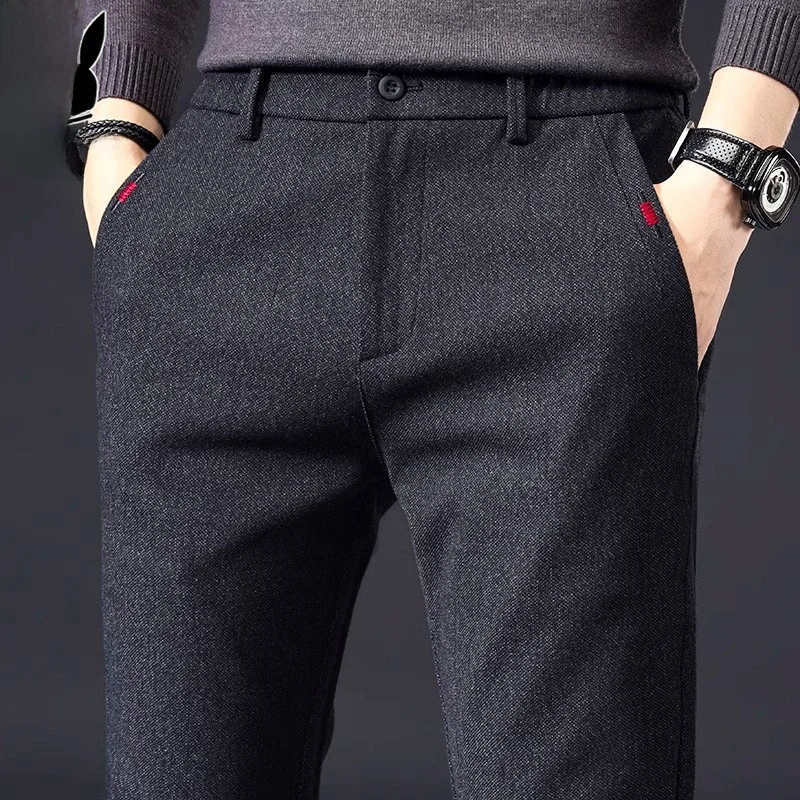 Men's Casual Pants Woolen Slim Fit Bla Simple Spring New Sle Youthful Vitali Sle Anti-Wrinkle Small Footwear
Men's Casual Pants Woolen Slim Fit Bla Simple Spring New Sle Youthful Vitali Sle Anti-Wrinkle Small Footwear