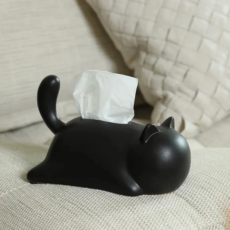 Black Cat Tissue Box Cartoon Cat Paper Towel Holder Ceramics Desktop Storage Container Kitty Napkin Holder Home Decoraction
Black Cat Tissue Box Cartoon Cat Paper Towel Holder Ceramics Desktop Storage Container Kitty Napkin Holder Home Decoraction
