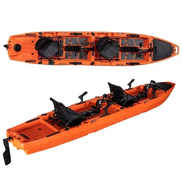14Ft Double Pedal Fishing Kayak Double Kayak Sea Boat with pedals, 2 people easily carry modular kayak
14Ft Double Pedal Fishing Kayak Double Kayak Sea Boat with pedals, 2 people easily carry modular kayak
