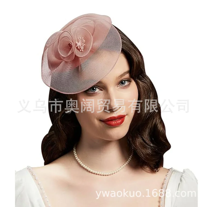 Cross-Border Retro Bride Headpiece British Style Mesh Hair Accessory Jockey Club Small Beret Small Hat Hair Flower
Cross-Border Retro Bride Headpiece British Style Mesh Hair Accessory Jockey Club Small Beret Small Hat Hair Flower