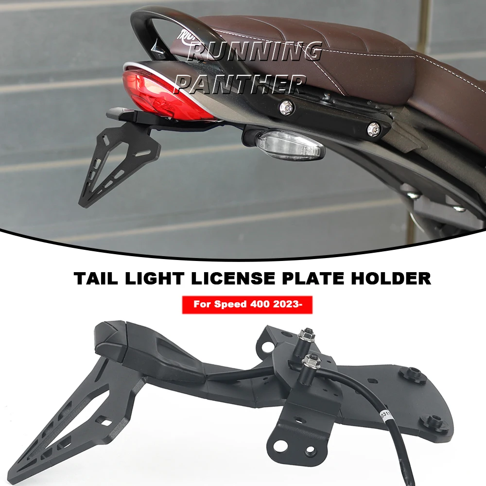For Triumph Speed 400 2023- Motorcycle Rear Short Tail Stock License Plate Holder Tailstock Frame Bracket
For Triumph Speed 400 2023- Motorcycle Rear Short Tail Stock License Plate Holder Tailstock Frame Bracket