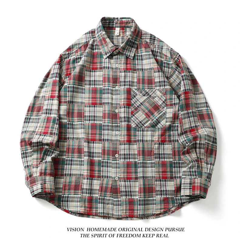 Retro Vintage Plaid Long Sve Loose Men's irt Jaet y Outerwear Cotton Moisture ng Regular Fit Button up
Retro Vintage Plaid Long Sve Loose Men's irt Jaet y Outerwear Cotton Moisture ng Regular Fit Button up
