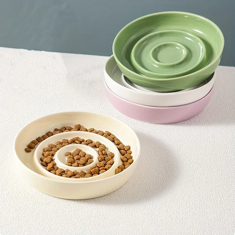 Ceramic Cat Slow Food Bowl for Small Dogs Anti-Choking Pet Supply Dishwasher Safe Dog Bowls for Water And Food
Ceramic Cat Slow Food Bowl for Small Dogs Anti-Choking Pet Supply Dishwasher Safe Dog Bowls for Water And Food