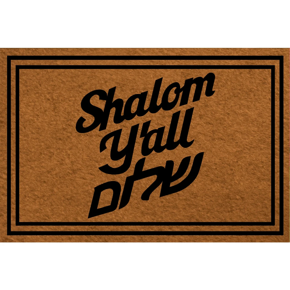 Funny Door Mat Entrance Front Door Mat Shalom Y'all Home Doormat Indoor Outdoor Decor Doormat Non-Slip Rubber Backing Mat
Funny Door Mat Entrance Front Door Mat Shalom Y'all Home Doormat Indoor Outdoor Decor Doormat Non-Slip Rubber Backing Mat