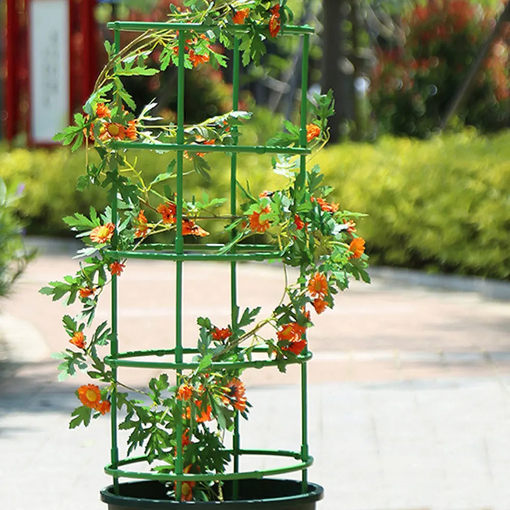 Adjustable Climbing Trellis Green Support Frame Mini Tomato Cage Ring Garden Durable Wire Plant Stake For Vegetables 
Adjustable Climbing Trellis Green Support Frame Mini Tomato Cage Ring Garden Durable Wire Plant Stake For Vegetables