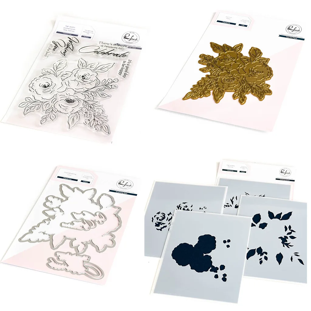 Floral Trio Metal Cutting Dies Hot Foil Layering Stencils Clear Stamps DIY Scrapbooking Paper Craft Handmade Make Album Card Pun
Floral Trio Metal Cutting Dies Hot Foil Layering Stencils Clear Stamps DIY Scrapbooking Paper Craft Handmade Make Album Card Pun