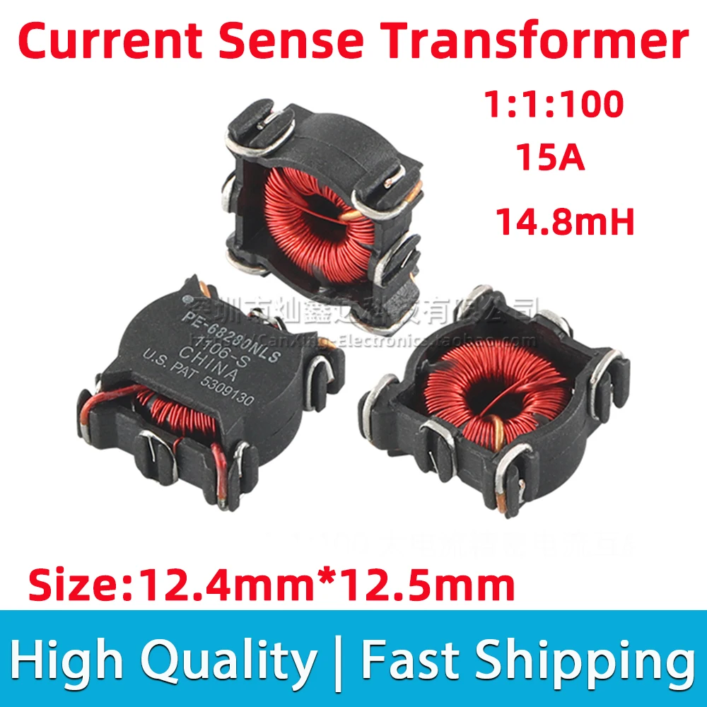 2pcs PE-68280NL PE68280NL SMD SMT Current Sense Transformer 14.8mH 15A High Current Sensor Automotive Detect Turns Ratio 1:1:100
2pcs PE-68280NL PE68280NL SMD SMT Current Sense Transformer 14.8mH 15A High Current Sensor Automotive Detect Turns Ratio 1:1:100