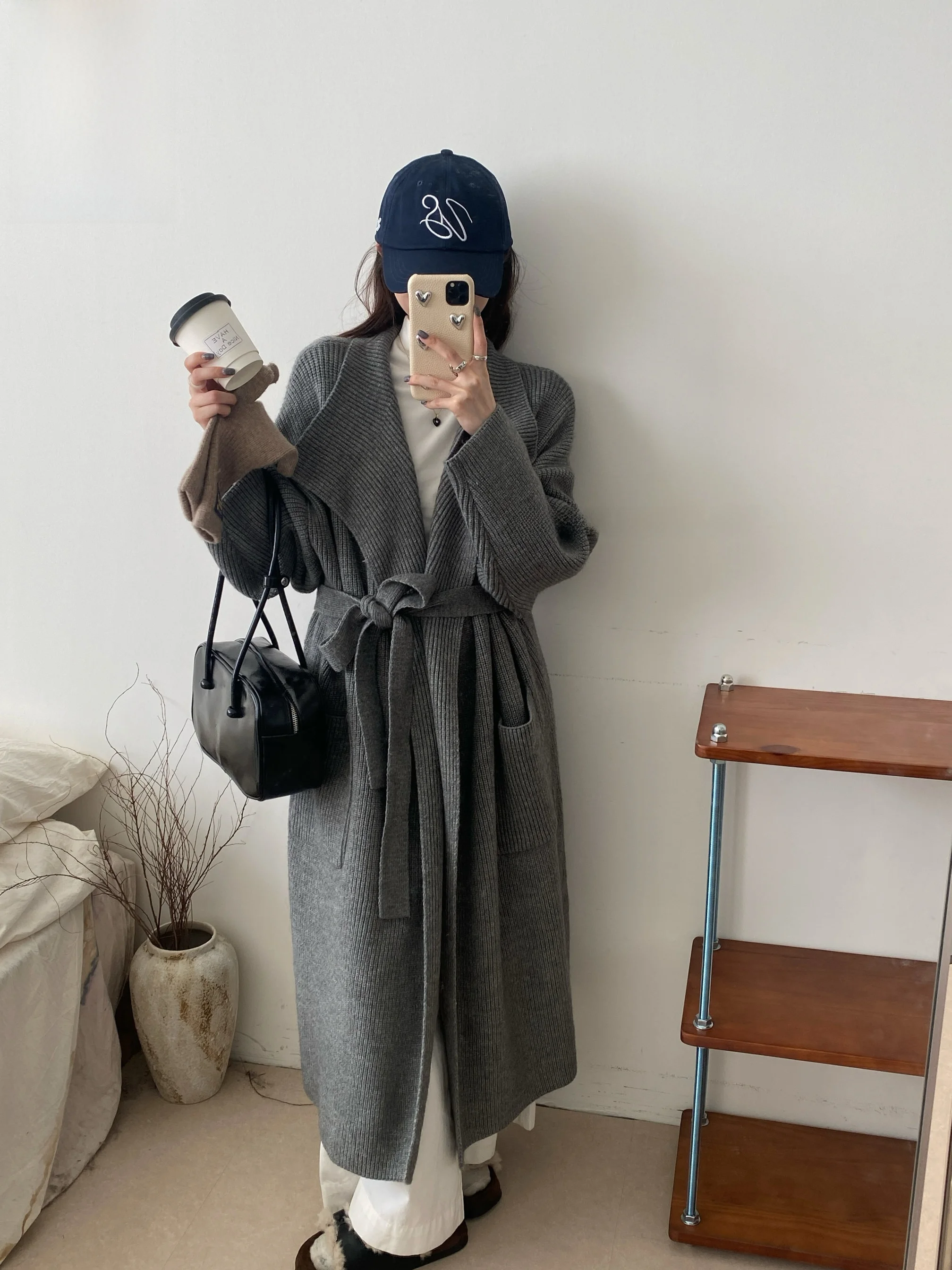 Aimistyle Original Slimming Long Coat Women's Lazy Style Loose Fit Open Cardigan Sweater Thickened Winter Commute Fashion
Aimistyle Original Slimming Long Coat Women's Lazy Style Loose Fit Open Cardigan Sweater Thickened Winter Commute Fashion